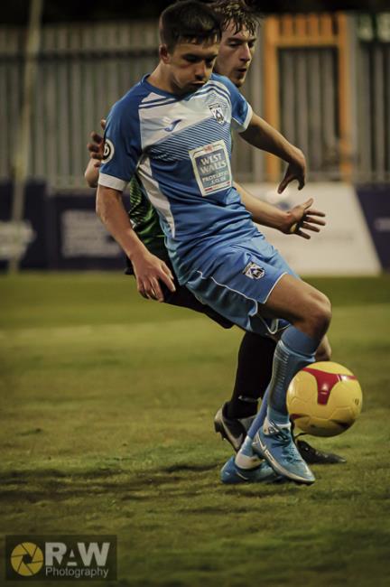 Ben Fawcett scored winner for Haverfordwest County Ben Fawcett scored winner for Haverfordwest County